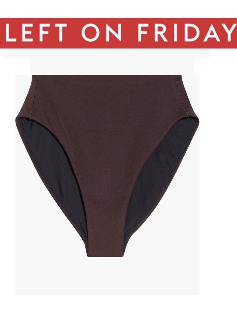 Left On Friday  cold brew High-Waist Bikini Bottom
